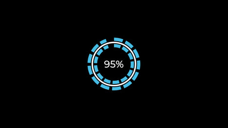 Pie-Chart-0-to-95%-Percentage-Infographics-Loading-Circle-Ring-or-Transfer,-Download-Animation-with-alpha-channel.